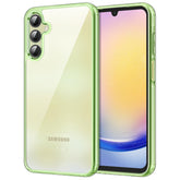 JETech Case for Samsung Galaxy A25 5G 6.5-Inch, Non-Yellowing Shockproof Bumper Protective Phone Cover, Anti-Scratch Hard PC Back (Lime)